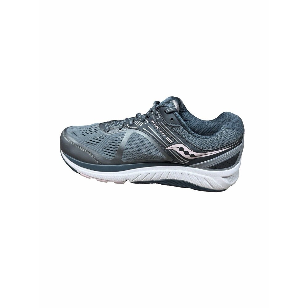 Saucony Echelon 7 Slate Gray Pink Running Shoes Womens Size 11.5 Wide Walking - Picture 2 of 12